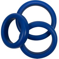 3-teiliges Penisringset „Blue Mate“