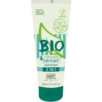 Massage-& Gleitgel „HOT BIO waterbased 2in1“ 100% bio